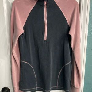 Latched Mama Pink and Gray Sweater